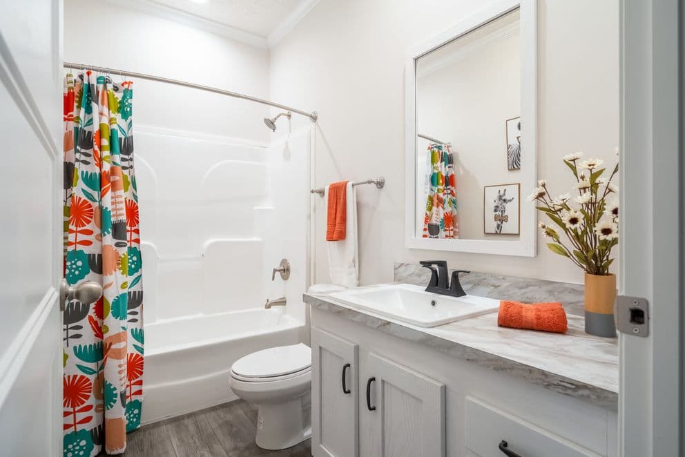 Blue bay hud bathroom home features