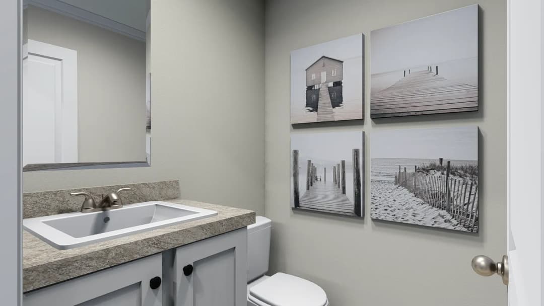 Midway inlet bathroom home features