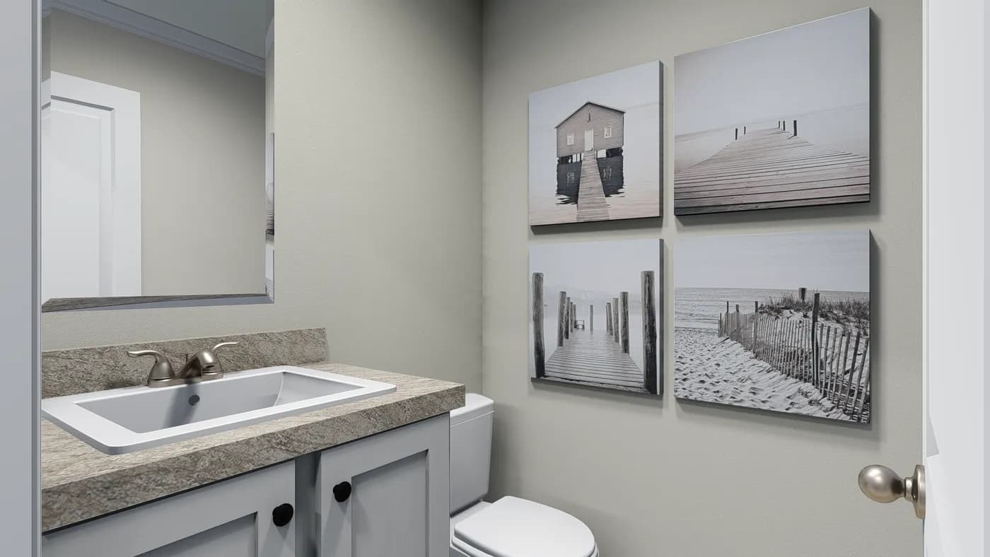 Midway inlet bathroom home features