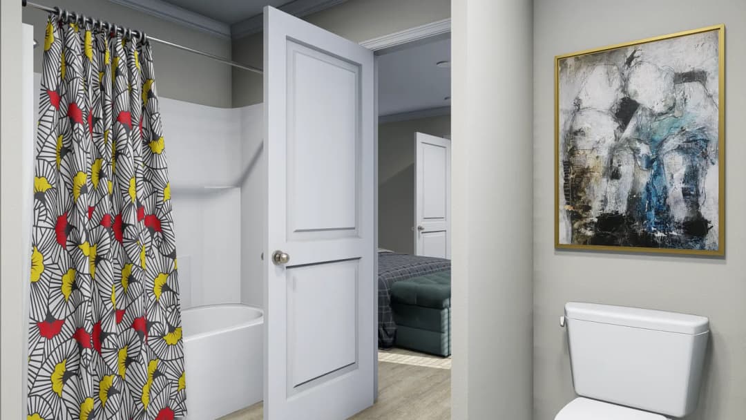 Midway inlet bathroom home features