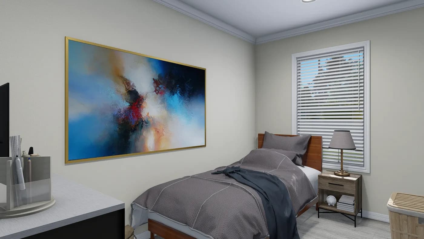 Canyon bedroom home features