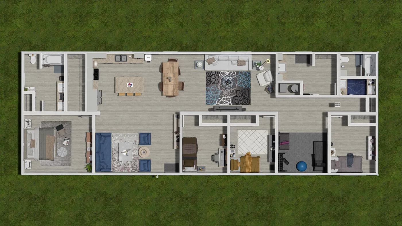 Ridge interior home features