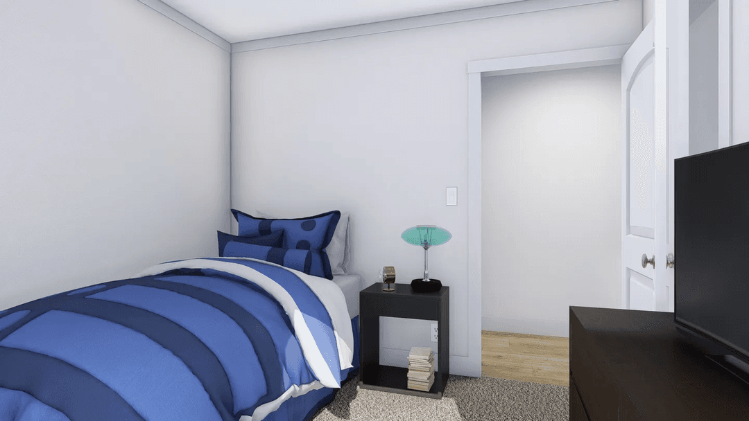 Superfly bedroom home features