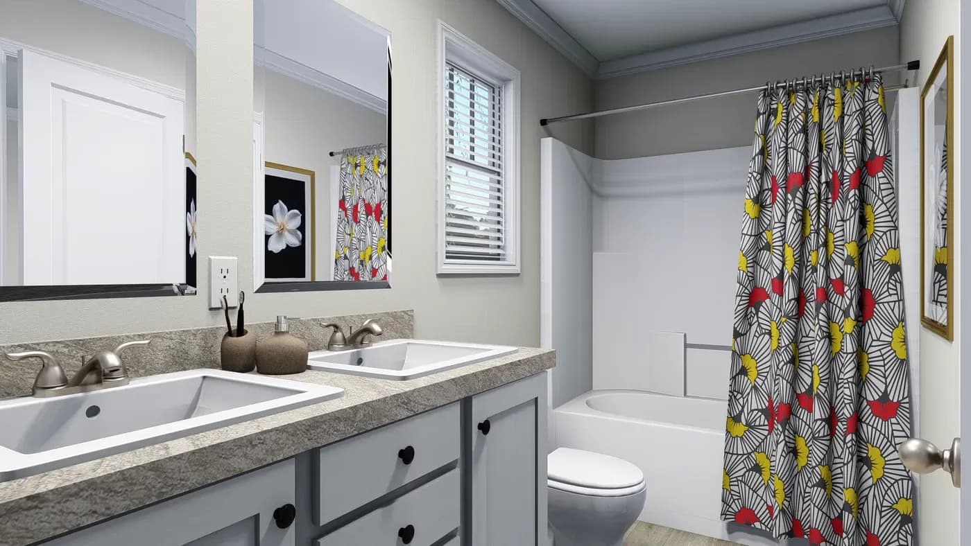 Midway inlet bathroom home features