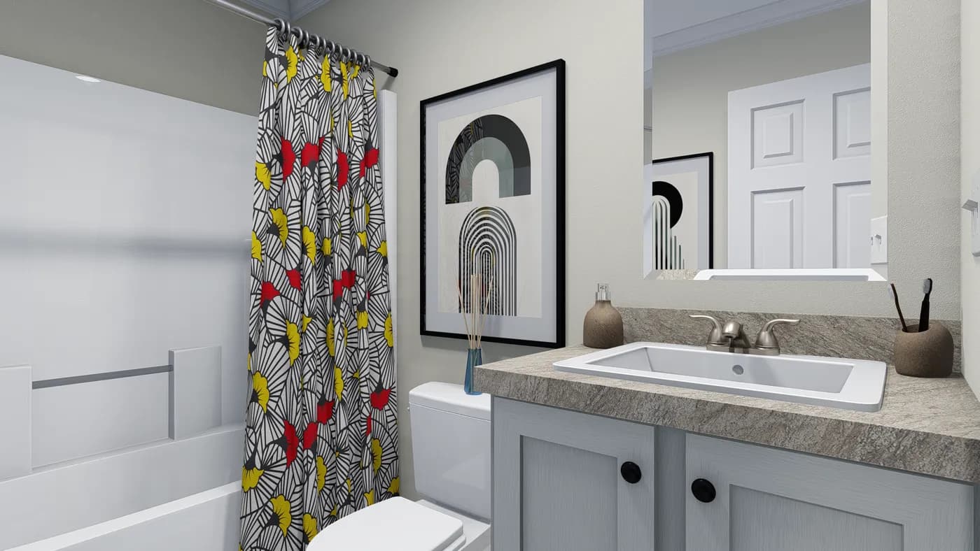 Canyon bathroom home features